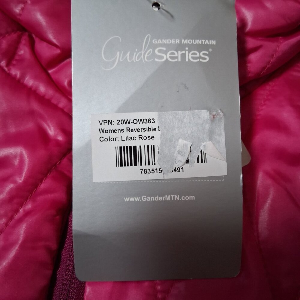 Gander Mountain Guide Series Vest Large Lilac Rose Reversible Quilted Reversible - Picture 12 of 15